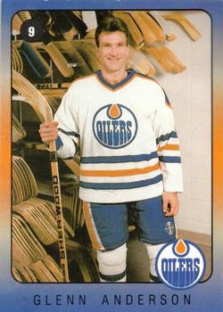 1990-91 IGA Edmonton Oilers #NNO Glenn Anderson Front