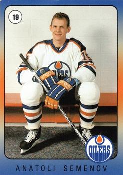 1990-91 IGA Edmonton Oilers #NNO Anatoli Semenov Front