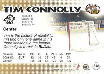 2002-03 Pacific Crown Royale - 2002-03 Pacific Complete #318 Tim Connolly Back