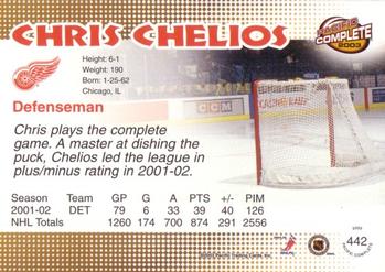 2002-03 Pacific Crown Royale - 2002-03 Pacific Complete #442 Chris Chelios Back
