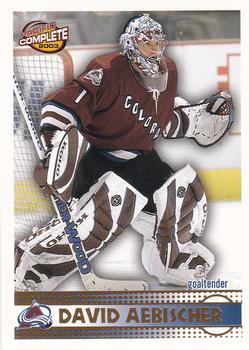 2002-03 Pacific Crown Royale - 2002-03 Pacific Complete #47 David Aebischer Front