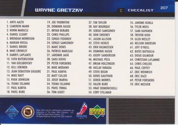 1998-99 Upper Deck Gold Reserve #207 Wayne Gretzky Back