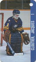 1983-84 Souhaits Renaissance NHL Collection Key Tags #NNO Sabres Logo / Jacques Cloutier Back