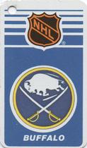1983-84 Souhaits Renaissance NHL Collection Key Tags #NNO Sabres Logo / Jacques Cloutier Front