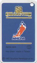 1983-84 Souhaits Renaissance NHL Collection Key Tags #NNO Brent Peterson / NHLPA Logo Back