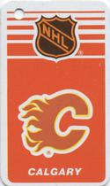 1983-84 Souhaits Renaissance NHL Collection Key Tags #NNO Flames Logo / Don Edwards Front