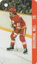 1983-84 Souhaits Renaissance NHL Collection Key Tags #NNO Mel Bridgman / NHLPA Logo Front
