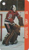 1983-84 Souhaits Renaissance NHL Collection Key Tags #NNO Tony Esposito / NHLPA Logo Front