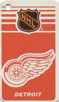 1983-84 Souhaits Renaissance NHL Collection Key Tags #NNO Red Wings Logo / Jim Schoenfeld Front