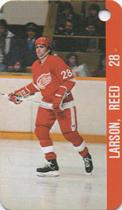 1983-84 Souhaits Renaissance NHL Collection Key Tags #NNO John Ogrodnick / Reed Larson Back