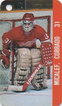 1983-84 Souhaits Renaissance NHL Collection Key Tags #NNO Corrado Micalef / NHLPA Logo Front