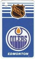 1983-84 Souhaits Renaissance NHL Collection Key Tags #NNO Oilers Logo / Lee Fogolin Front