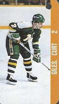1983-84 Souhaits Renaissance NHL Collection Key Tags #NNO North Stars Logo / Curt Giles Back