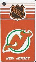 1983-84 Souhaits Renaissance NHL Collection Key Tags #NNO Devils Logo / Glenn Resch Front