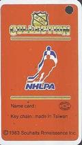 1983-84 Souhaits Renaissance NHL Collection Key Tags #NNO Mike Kitchen / NHLPA Logo Back