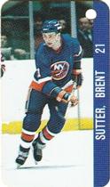 1983-84 Souhaits Renaissance NHL Collection Key Tags #NNO Bryan Trottier / Brent Sutter Back