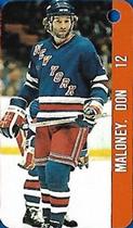 1983-84 Souhaits Renaissance NHL Collection Key Tags #NNO Ron Duguay / Don Maloney Back