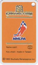1983-84 Souhaits Renaissance NHL Collection Key Tags #NNO Andre St. Laurent / NHLPA Logo Back
