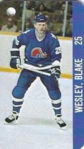 1983-84 Souhaits Renaissance NHL Collection Key Tags #NNO Blake Wesley / Peter Stastny Back