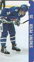 1983-84 Souhaits Renaissance NHL Collection Key Tags #NNO Blake Wesley / Peter Stastny Front