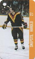 1983-84 Souhaits Renaissance NHL Collection Key Tags #NNO Harold Snepsts / Jiri Bubla Front