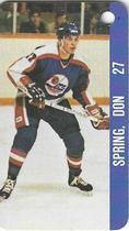 1983-84 Souhaits Renaissance NHL Collection Key Tags #NNO Lucien Deblois / Don Spring Back