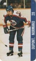 1983-84 Souhaits Renaissance NHL Collection Key Tags #NNO Norm Dupont / Ed Staniowski Front