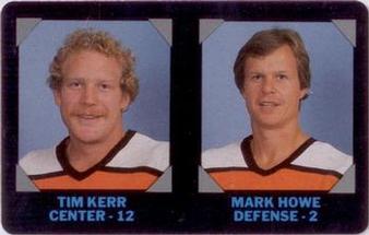 1985-86 7-Eleven NHL Collectors' Series #14 Tim Kerr / Mark Howe Front
