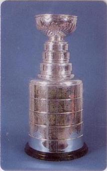 1985-86 7-Eleven NHL Collectors' Series #22 Stanley Cup Winners Front