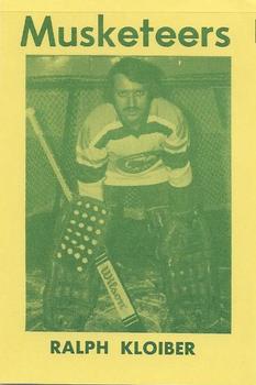 1974-75 Sioux City Musketeers (USHL) #9 Ralph Kloiber Front