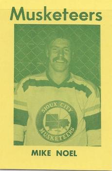 1974-75 Sioux City Musketeers (USHL) #11 Mike Noel Front