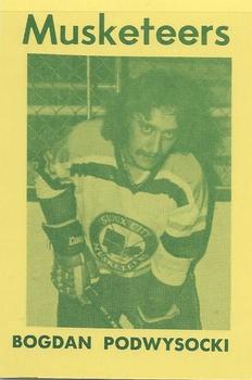 1974-75 Sioux City Musketeers (USHL) #13 Bogdan Podwysocki Front