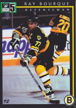1992 High-5 Previews #P1 Ray Bourque Front