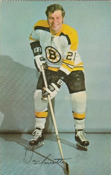 1971-72 Boston Bruins Don Awrey hockey card (pinholes and wear