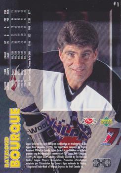 1995-96 Upper Deck Post Cereal #1 Ray Bourque Back