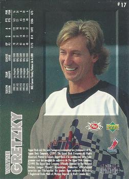 1995-96 Upper Deck Post Cereal #17 Wayne Gretzky Back