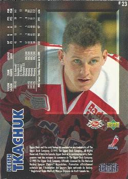 1995-96 Upper Deck Post Cereal #23 Keith Tkachuk Back
