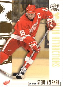 2002-03 Pacific - Main Attractions #7 Steve Yzerman Front
