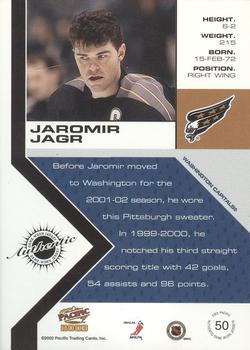 2002-03 Pacific - Jerseys #50 Jaromir Jagr Back