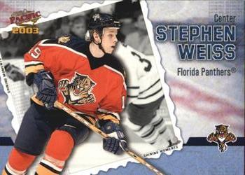 2002-03 Pacific - Shining Moments #7 Stephen Weiss Front