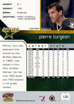 2002-03 Pacific - Red #120 Pierre Turgeon Back