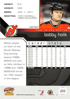 2002-03 Pacific - Red #223 Bobby Holik Back