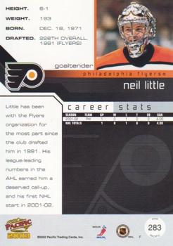 2002-03 Pacific - Red #283 Neil Little Back