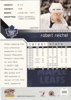 2002-03 Pacific - Red #366 Robert Reichel Back