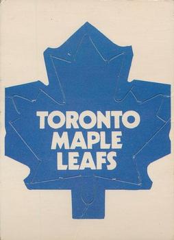 1971-72 O-Pee-Chee - Team Crests #NNO Toronto Maple Leafs Front