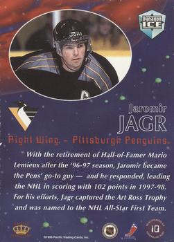 1998-99 Pacific Dynagon Ice - Adrenaline Rush Bronze #10 Jaromir Jagr Back