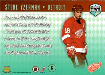 1998-99 Pacific Dynagon Ice - Preeminent Players #6 Steve Yzerman Back