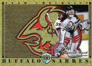 1998-99 Pacific Dynagon Ice - Team Checklists #3 Dominik Hasek Front