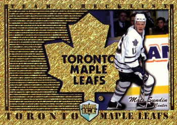 1998-99 Pacific Dynagon Ice - Team Checklists #25 Mats Sundin Front