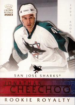 2002-03 Pacific Crown Royale - Rookie Royalty #19 Jonathan Cheechoo Front